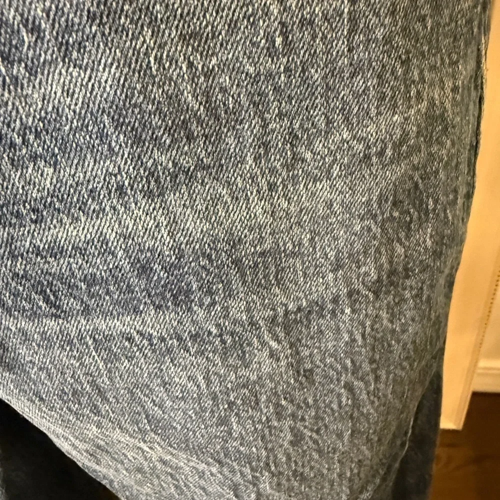 Forever 21 Dark Blue Denim Wide Leg Jeans